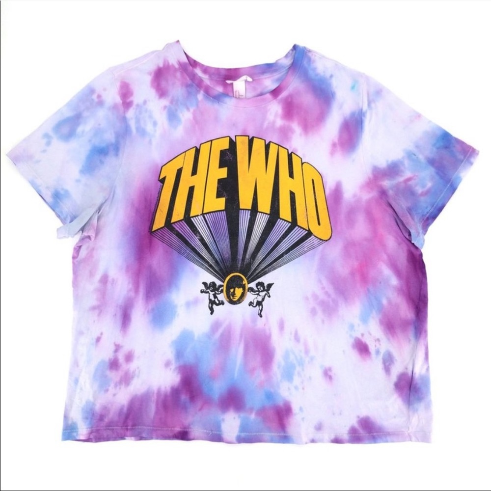 The Who custom tie dyed band tee
